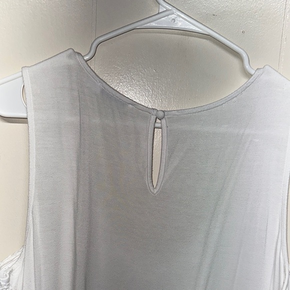 Ricki's Pink and White Lace Floral Tank Top - Picture 5 of 9